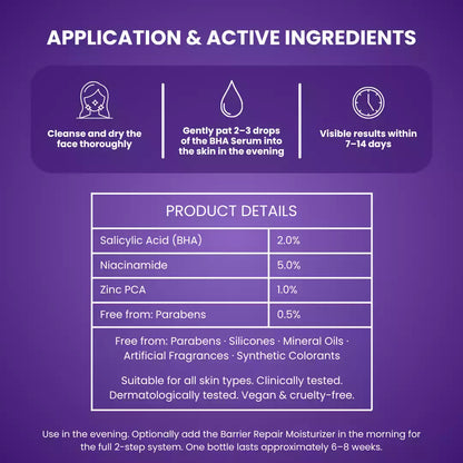BHA + Niacinamid Serum
