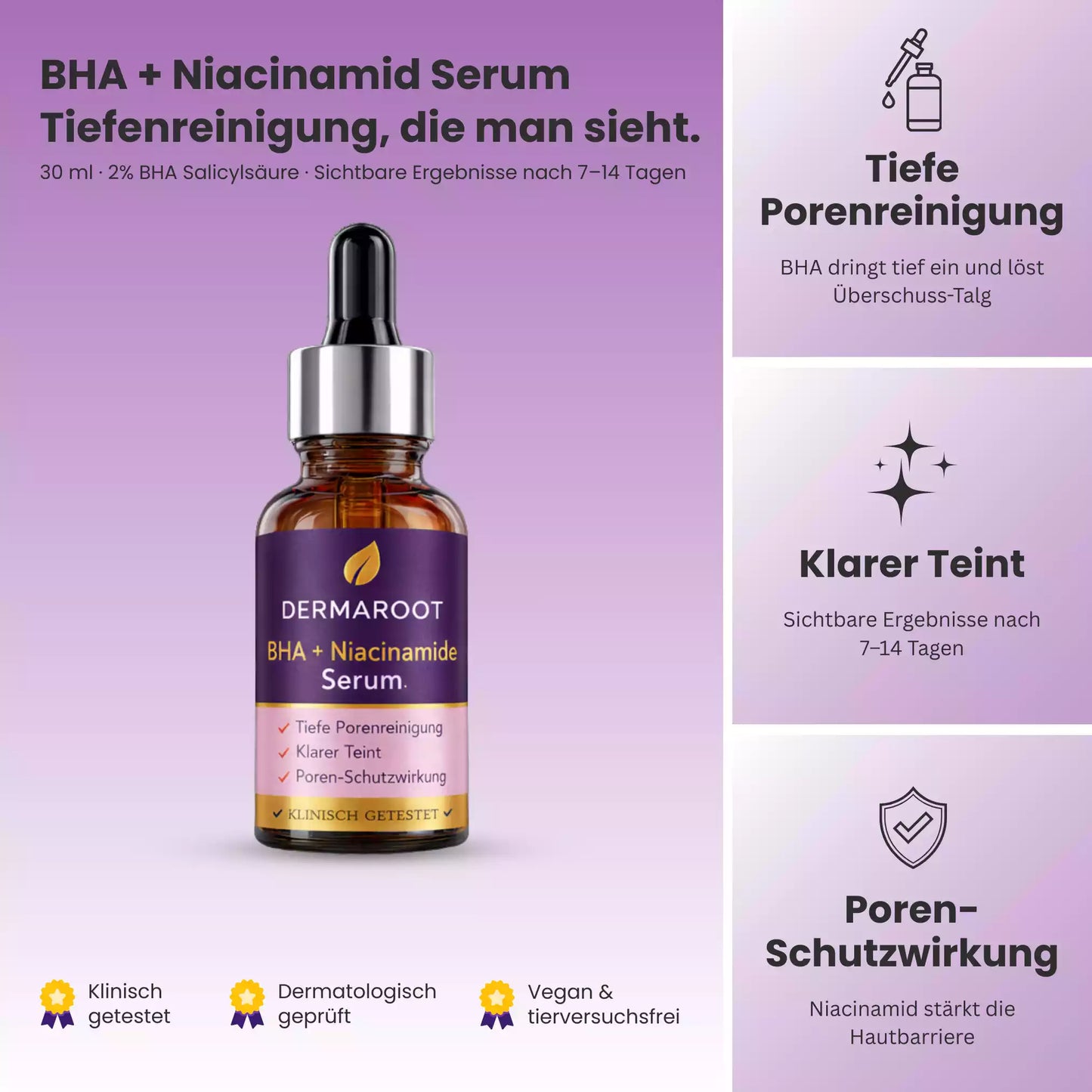 BHA + Niacinamid Serum